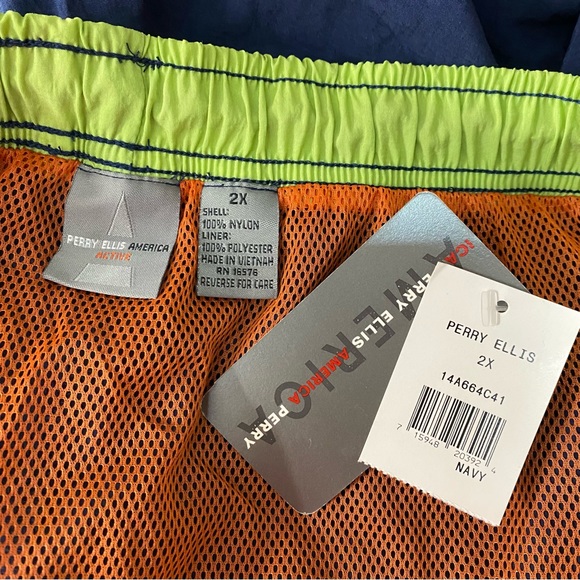 NEW! Men’s Perry Ellis America Swim Trunks Bathing Suit Size 2XL W/Tags - Picture 5 of 5